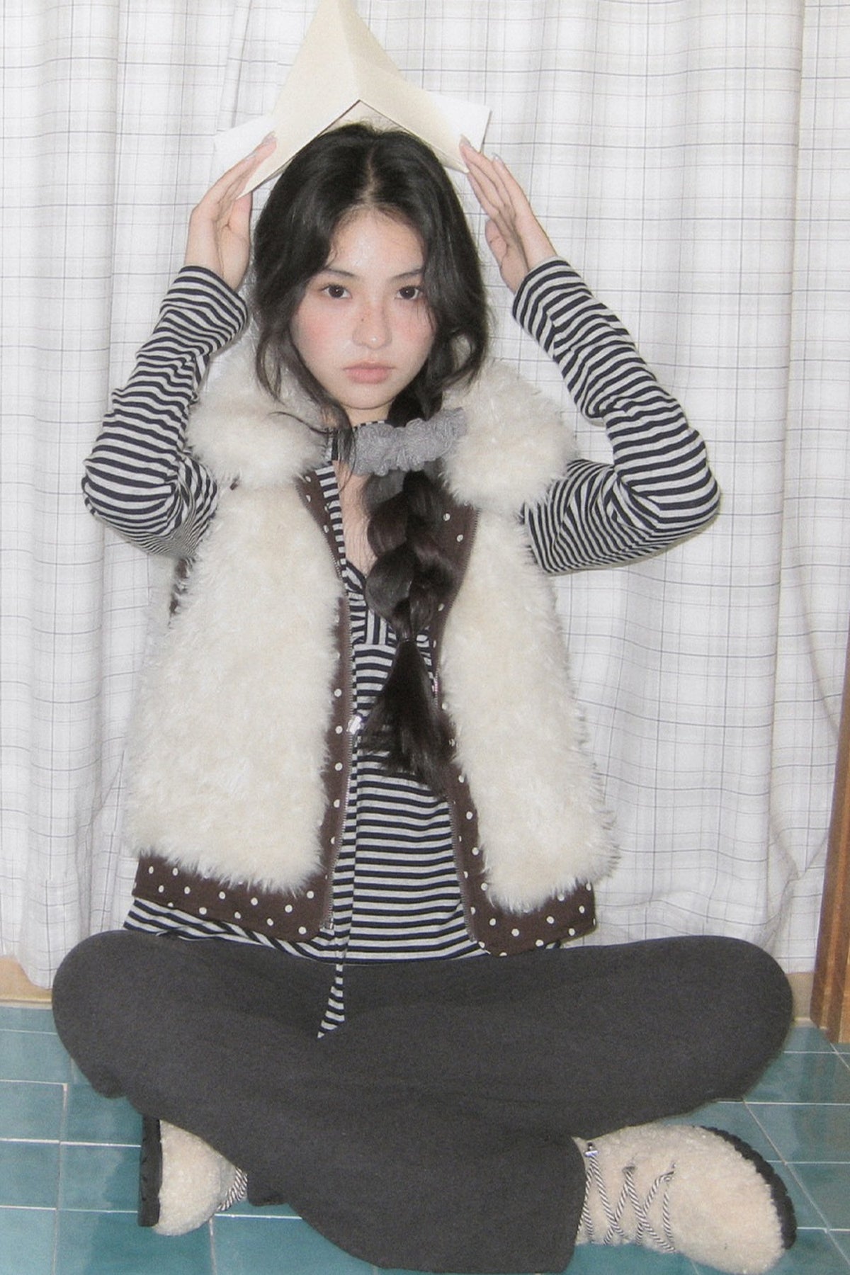High-Waisted Striped Flared Pants