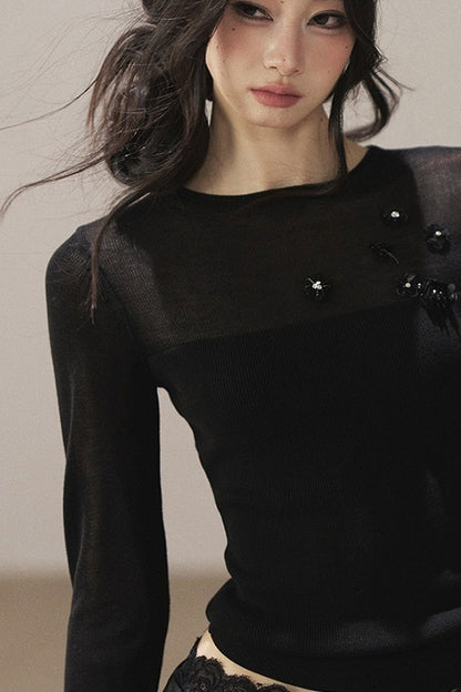 Sheer Autumn Base Blouse