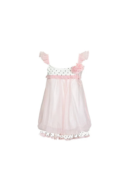 Strawberry Sundae Floral Flutter Sleeve Dress