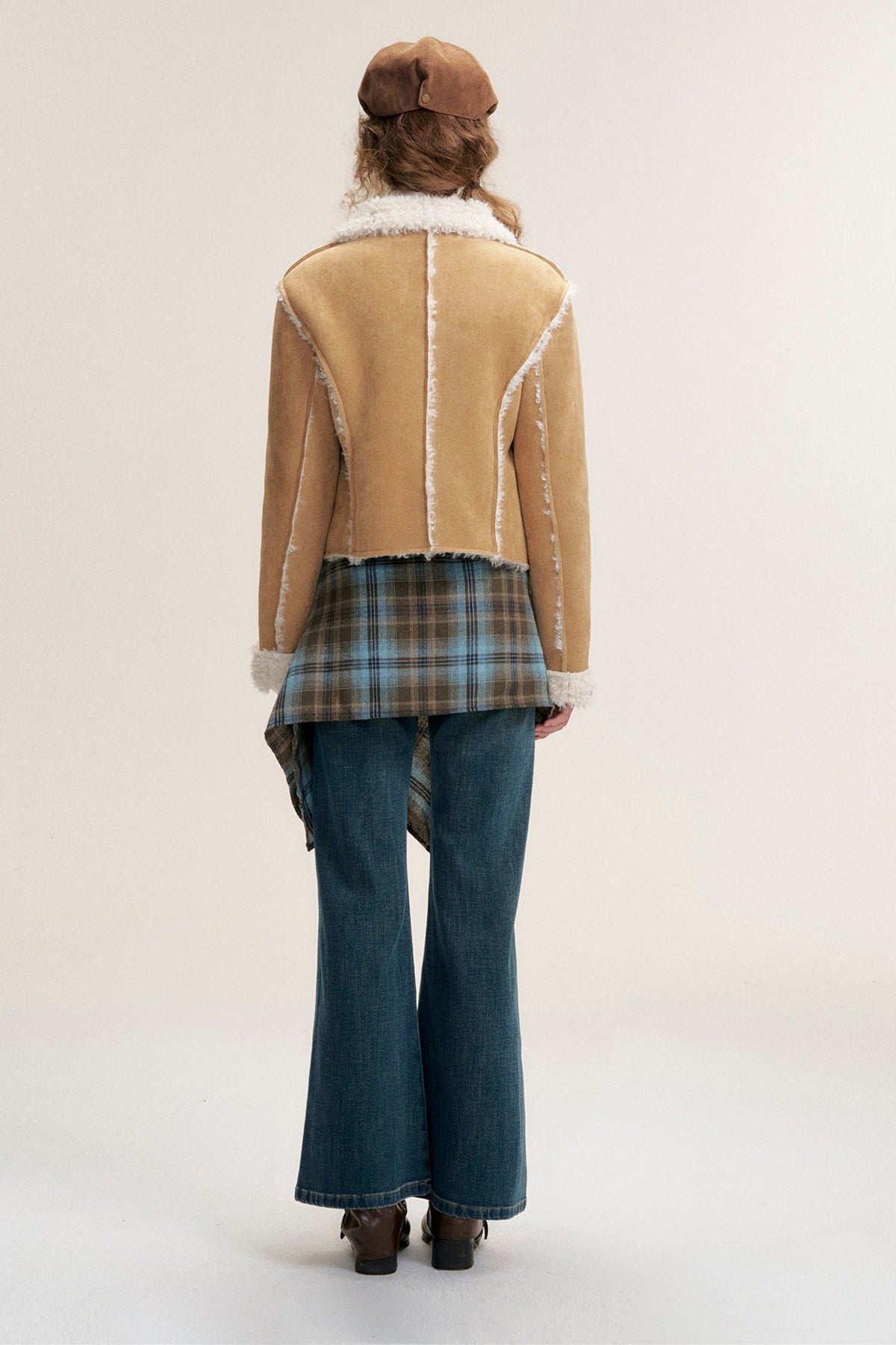Vintage Brown Faux Fur Coat