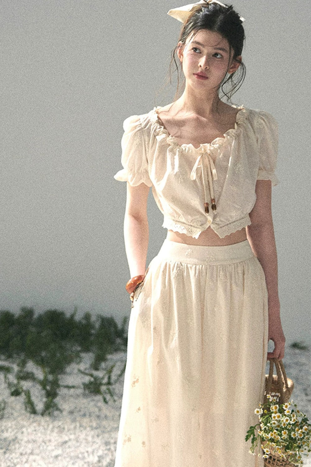 Mature Garden Summer Skirt Set-Up