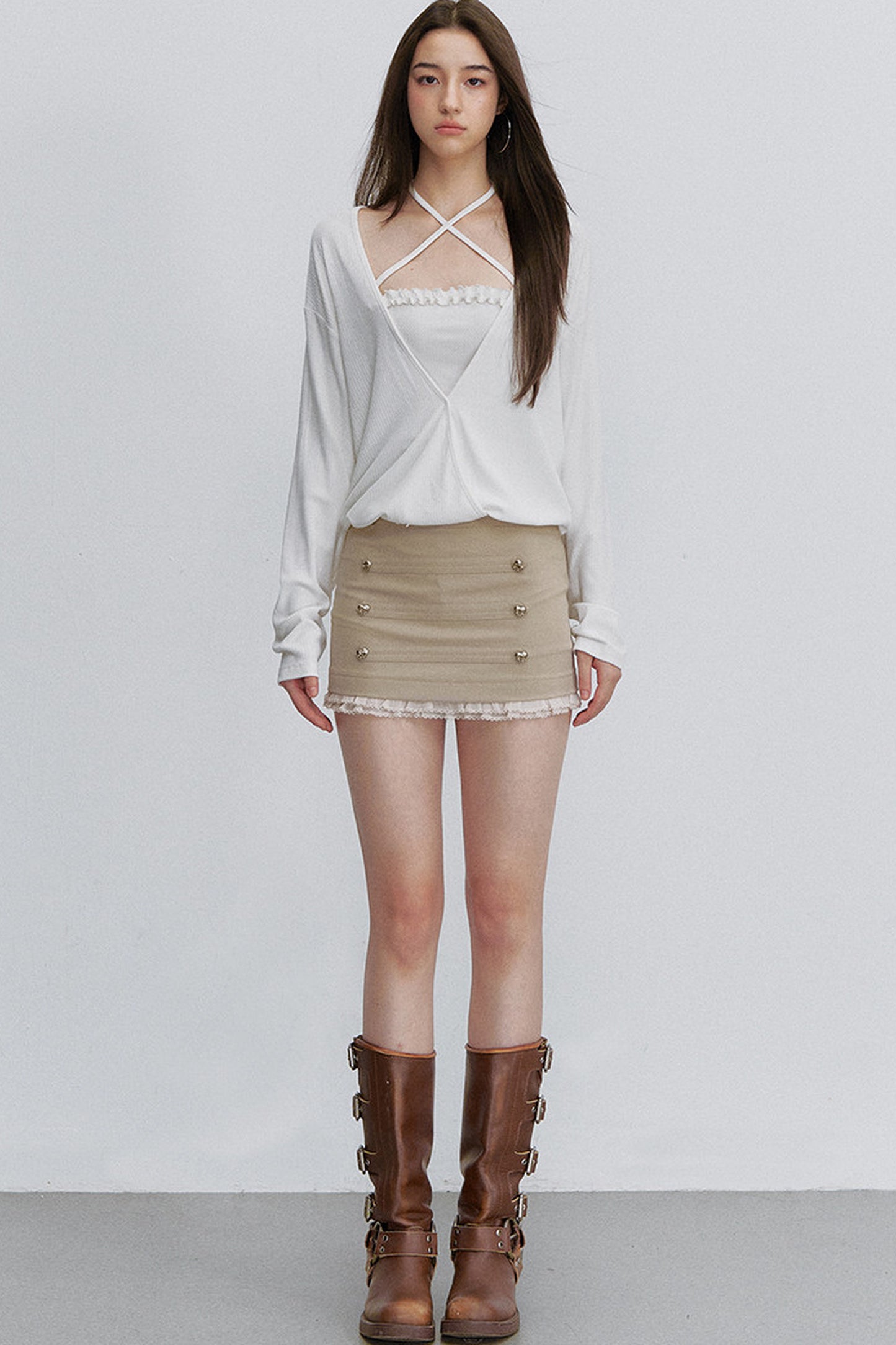 Interwoven Cross-Tie Tube Top
