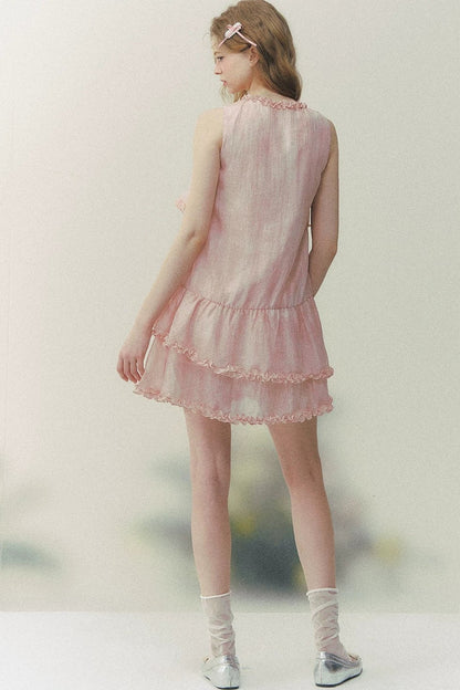 Pink Mist Layered Dress