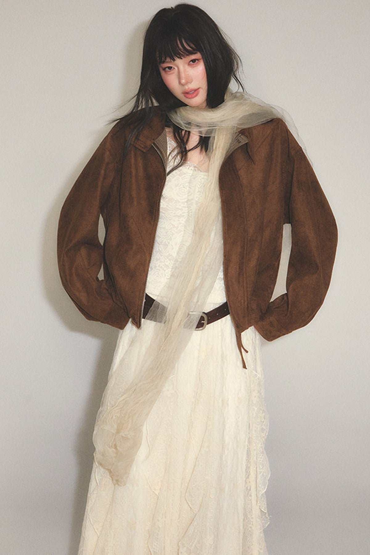 Loose Retro Suede Jacket