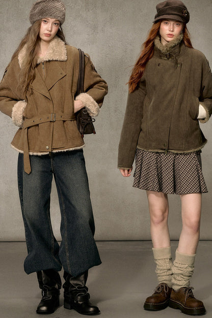 Cloud Shearling Biker Jacket