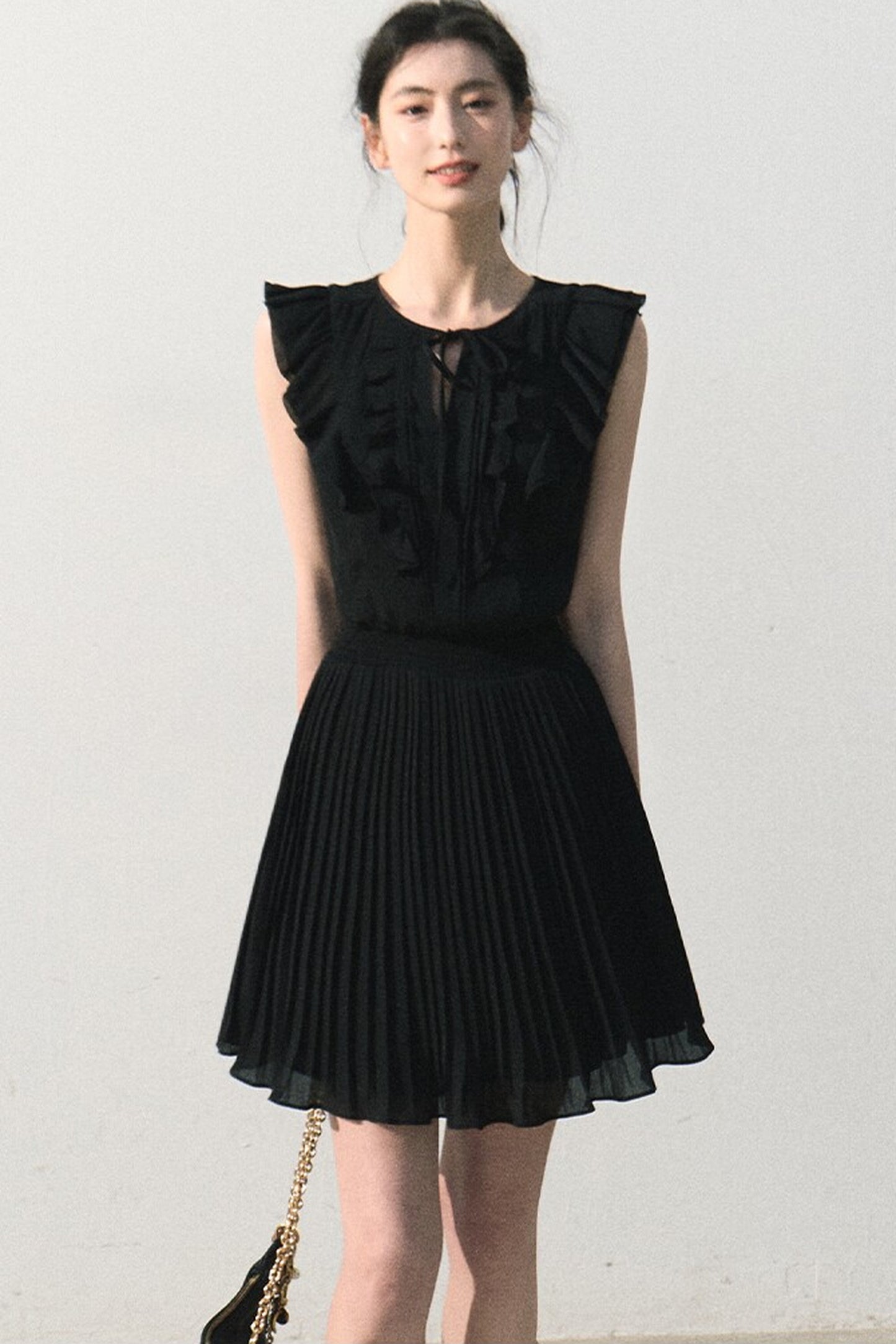Pure White Chiffon Dress