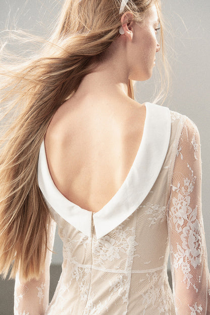 Backless Lace Long Dress