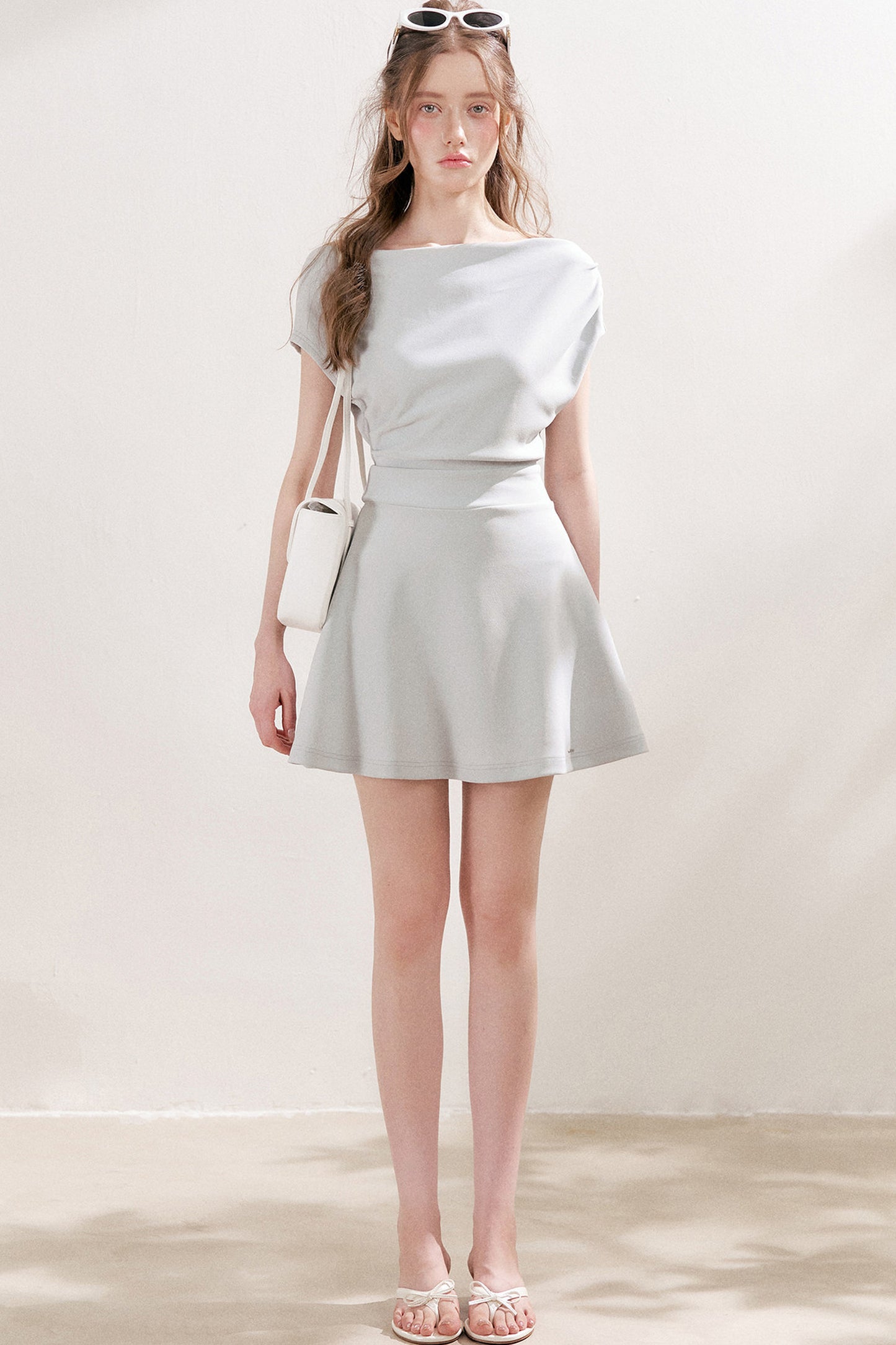 One-Shoulder A-Line Mini Dress