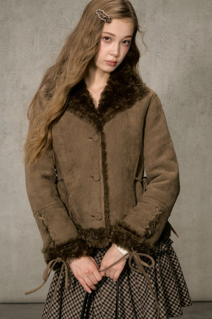 Reversible Suede Lamb Wool Jacket