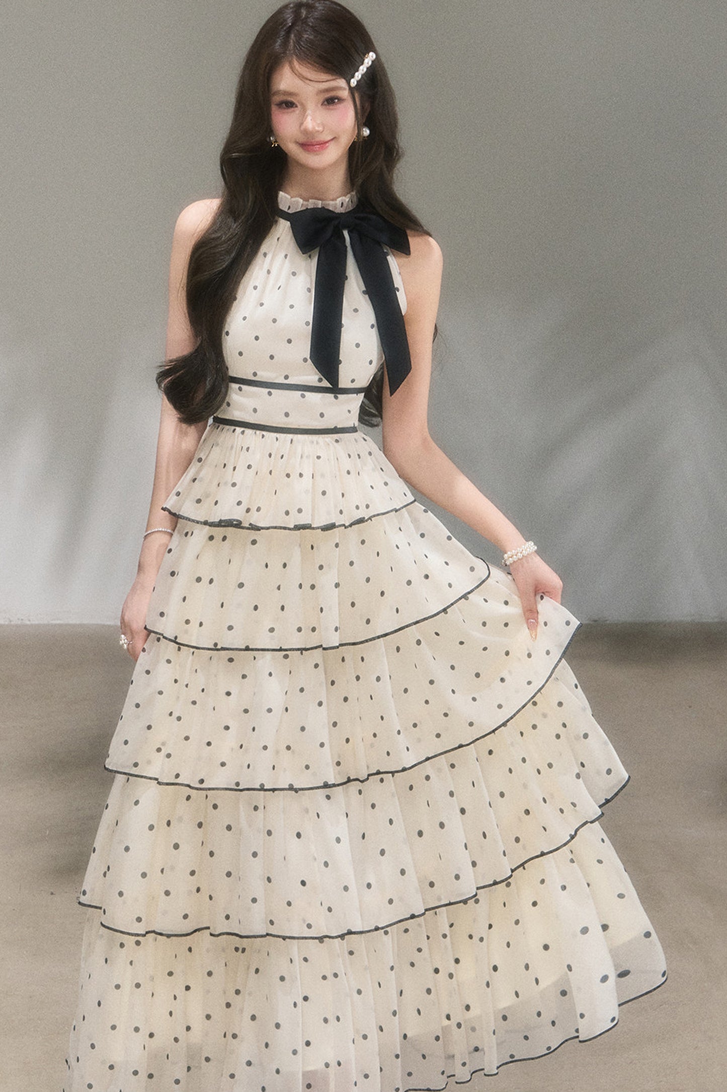 Polka Dot Tiered Dress