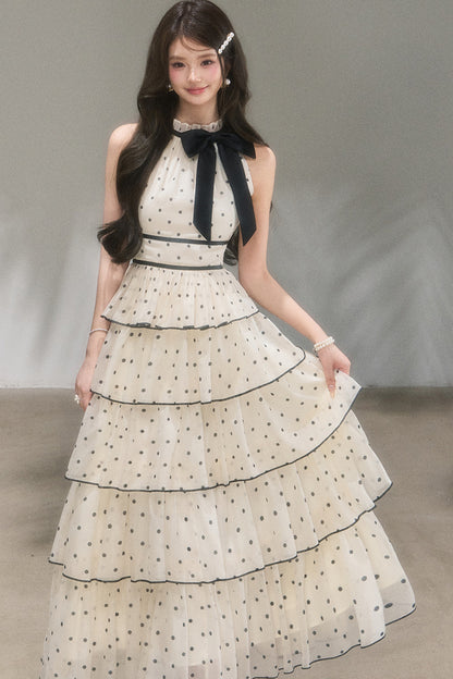 Polka Dot Tiered Dress