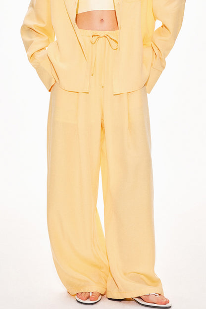 Lyocell Linen Shirt and Shorts Set-Up