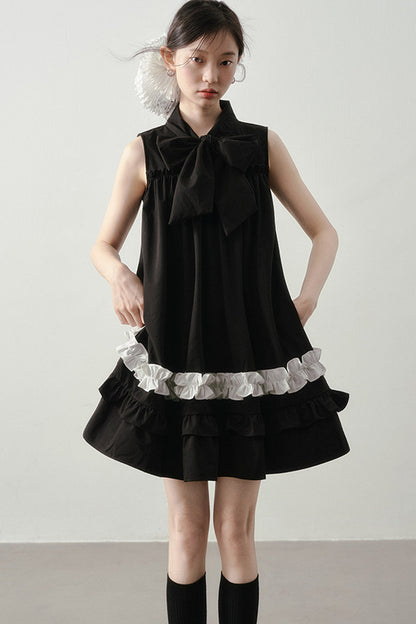 Hepburn schwarzes Spitzenkleid