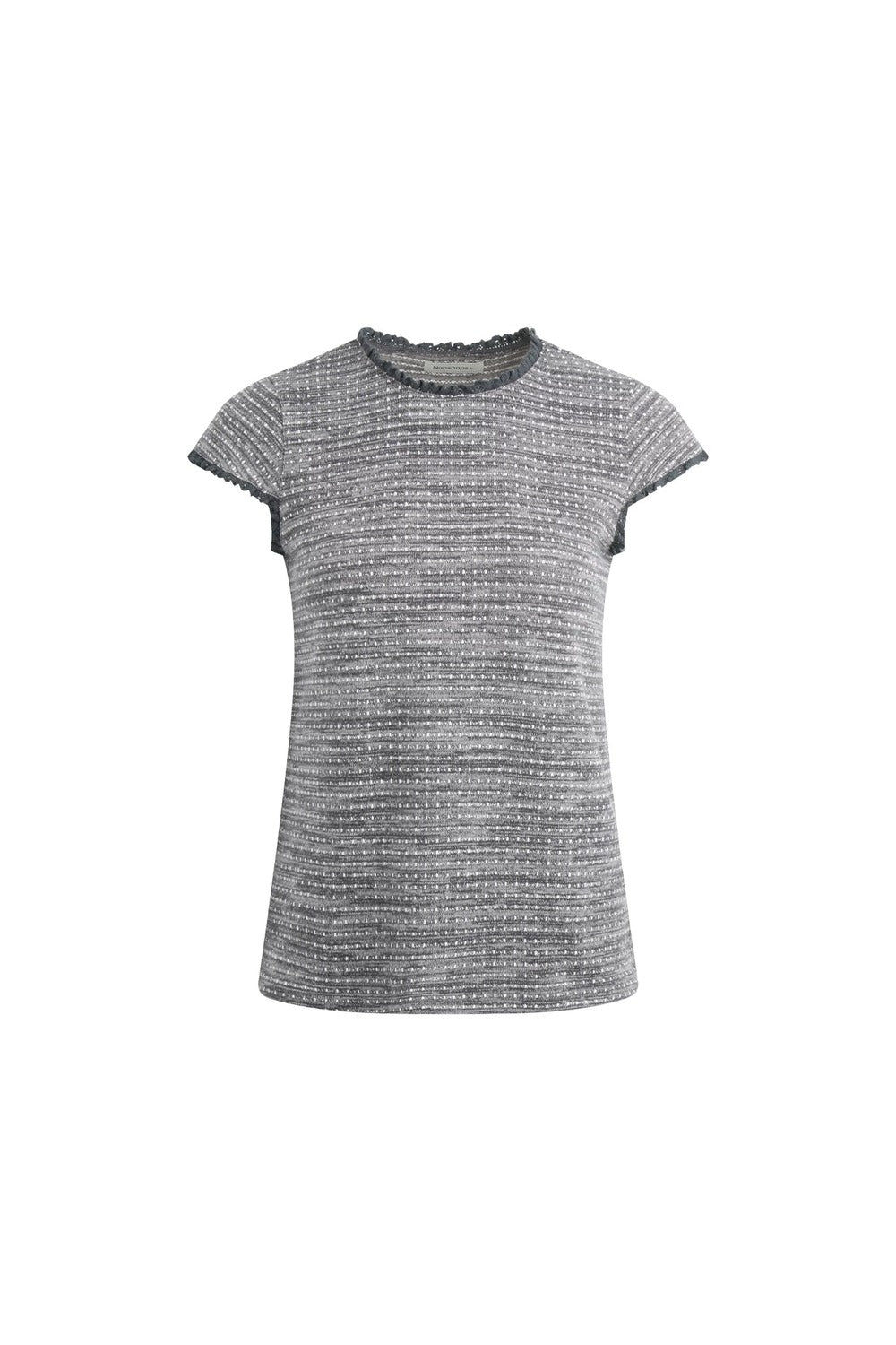 Retro-Top mit Spitze und Streifen
