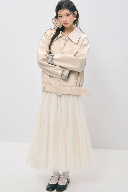 Double-Layer Mesh Fairy Skirt