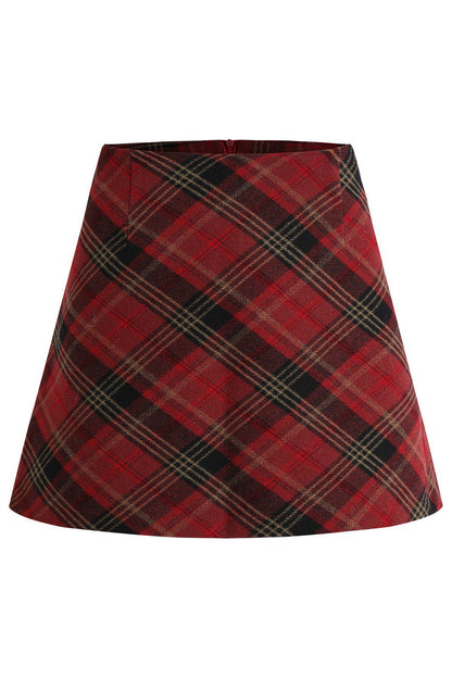 Ensemble pull tricoté rouge à épaules dénudées