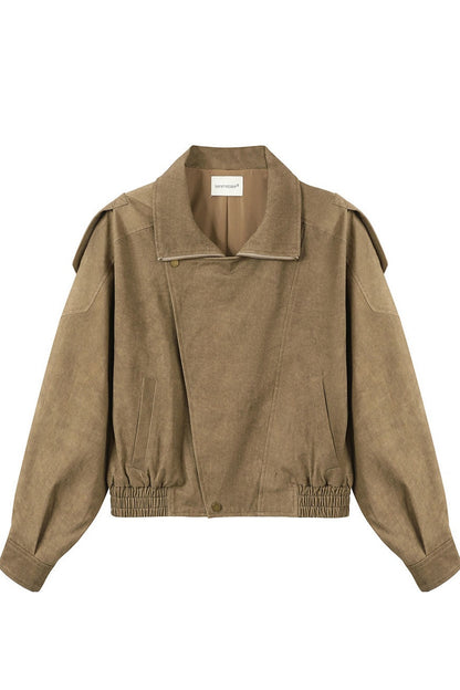 Distressed Loose Workwear Jacket