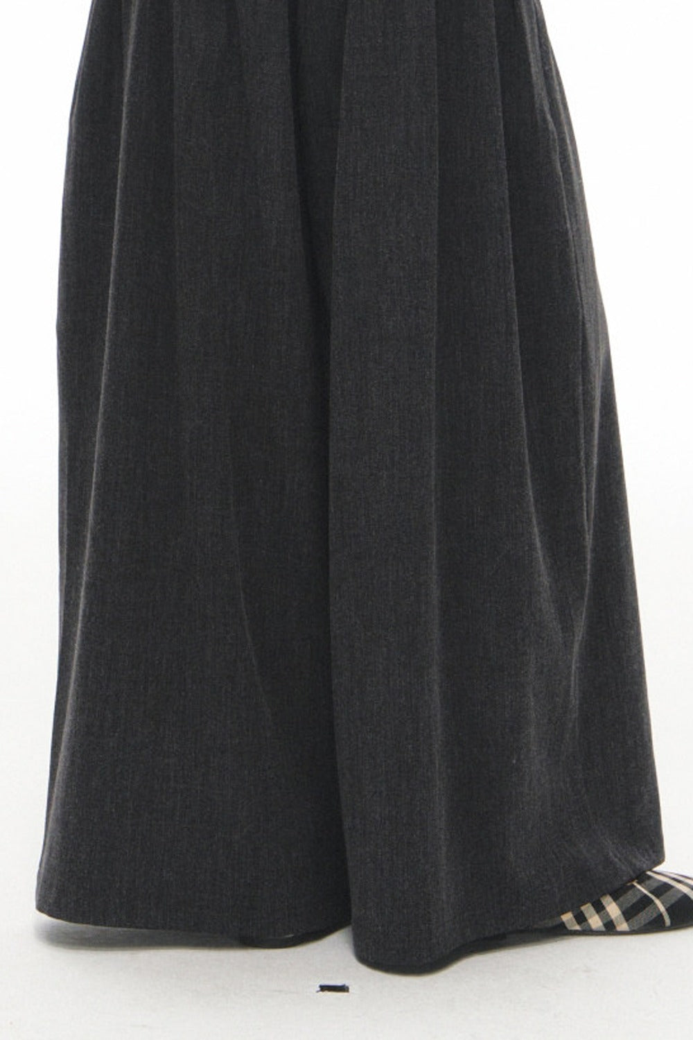 Gray Knit Cardigan With Trousers Set-Up