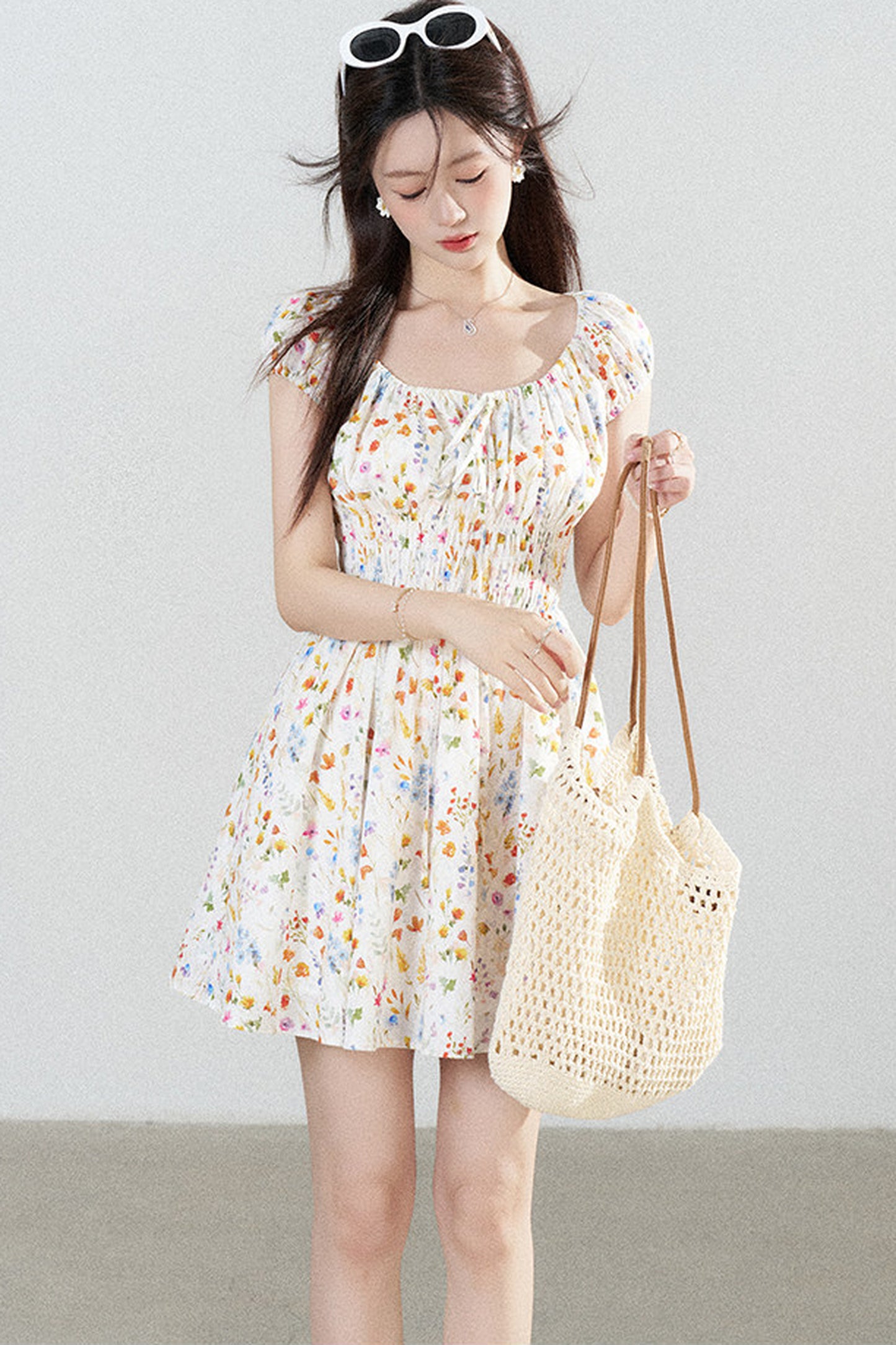 Floral Print A-Line Dress