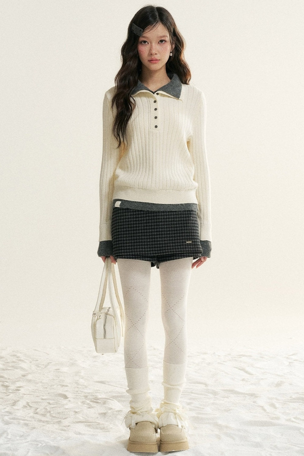 Color-Block Layered-Look Sweater