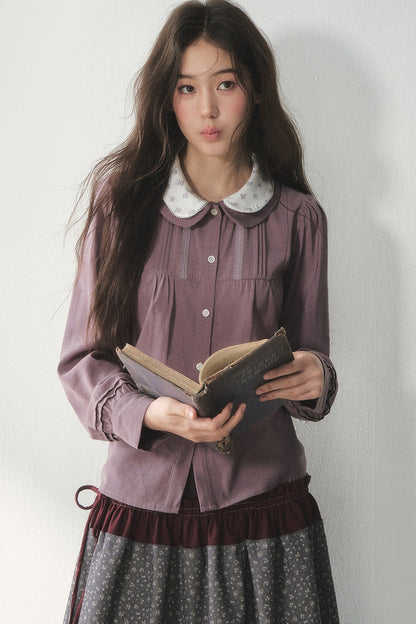 Lyocell Doll Collar Blouse