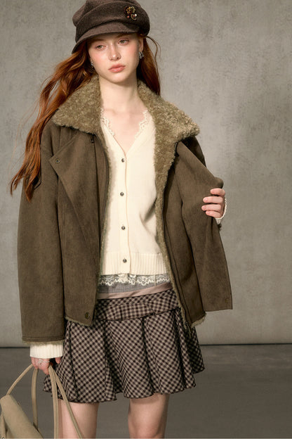 Cloud Shearling Biker Jacket