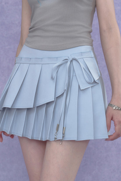 Two-Tone Pleated Skirt set-Up