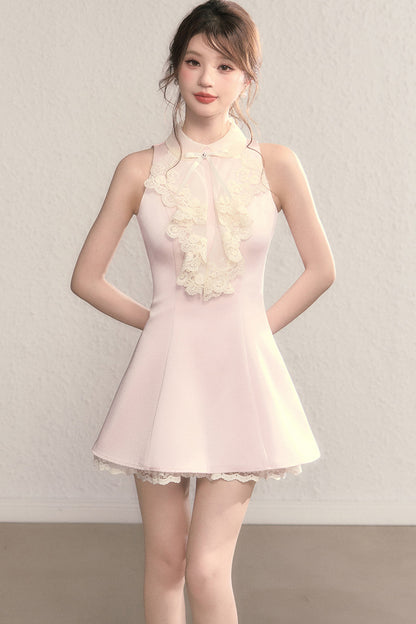 Vivian Retro Lace Collar Dress