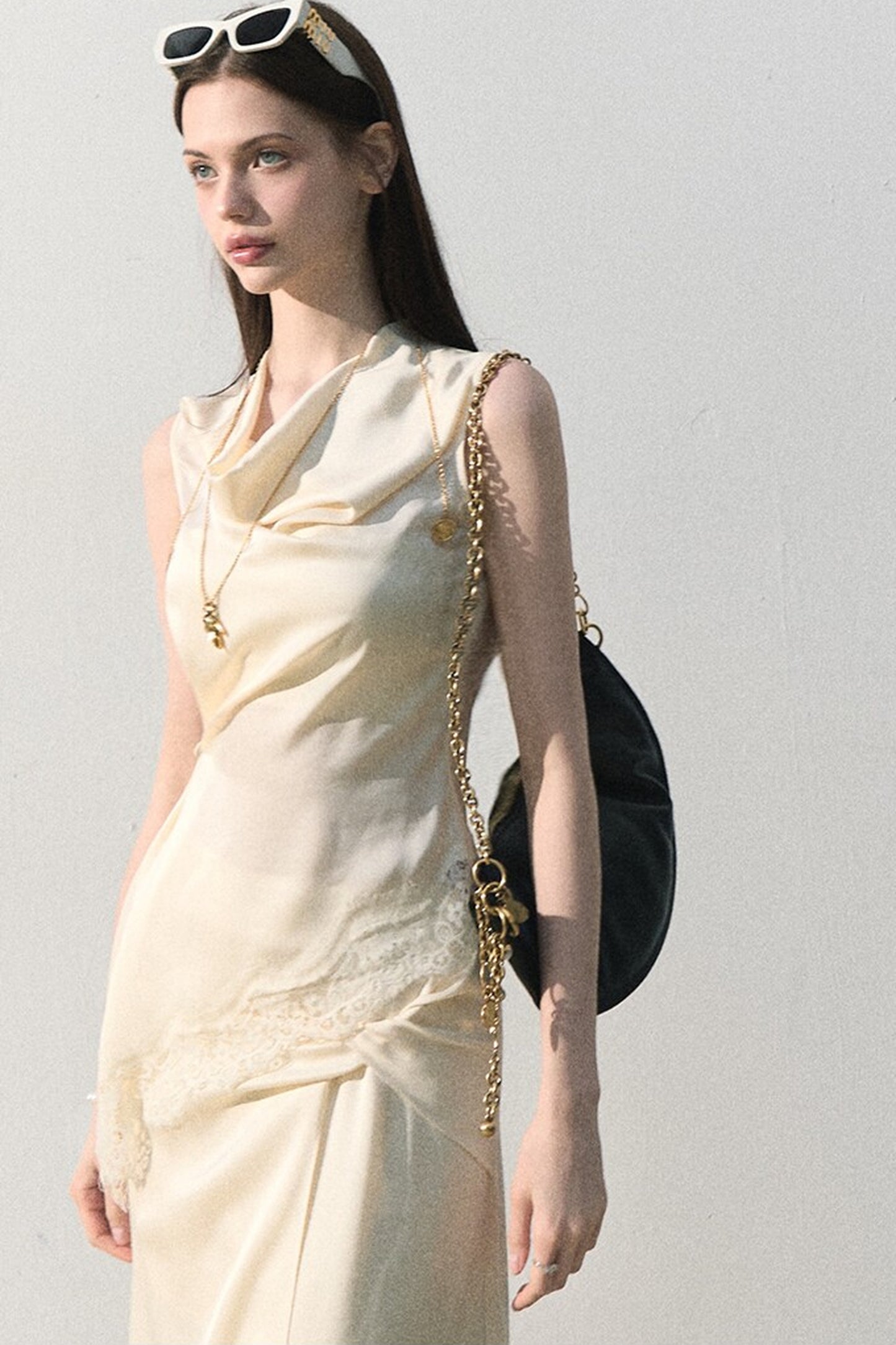 Acetate Lace Off-Shoulder Set-Up