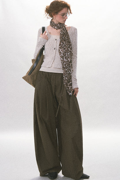 Textured Hollow-Out Knit Cardigan Jacket