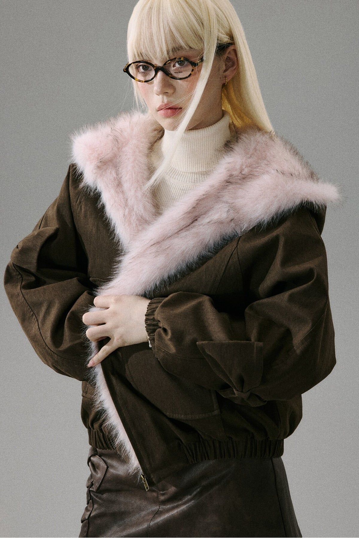 Thick Plush Hooded Jacket