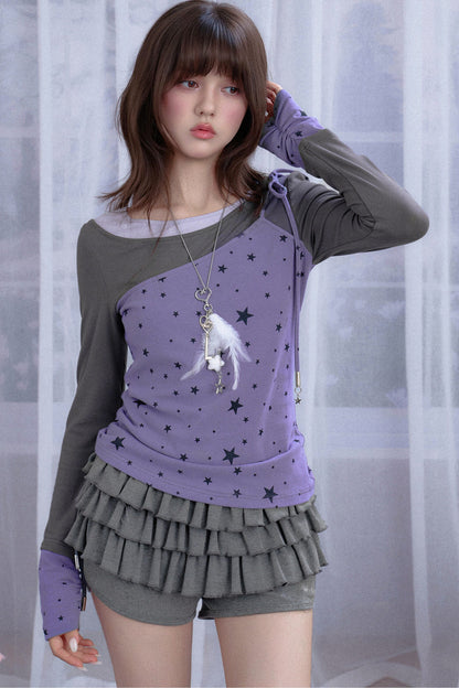 Lagenlook-Stern-T-Shirt
