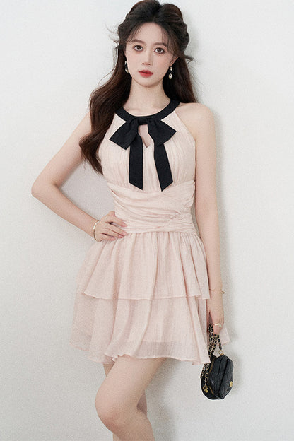 Pink Tencel A-Line Dress