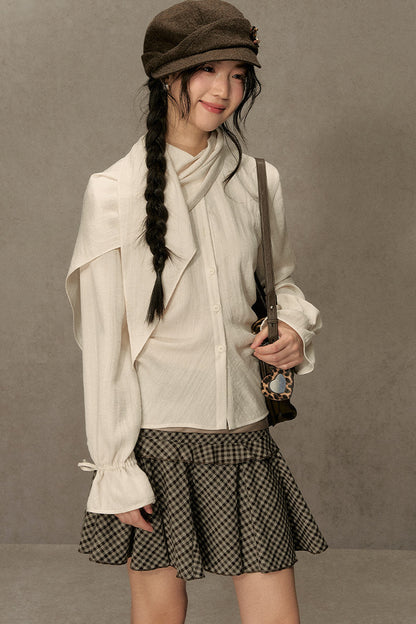 Beautiful and Relaxed Lyocell Cape Shirt