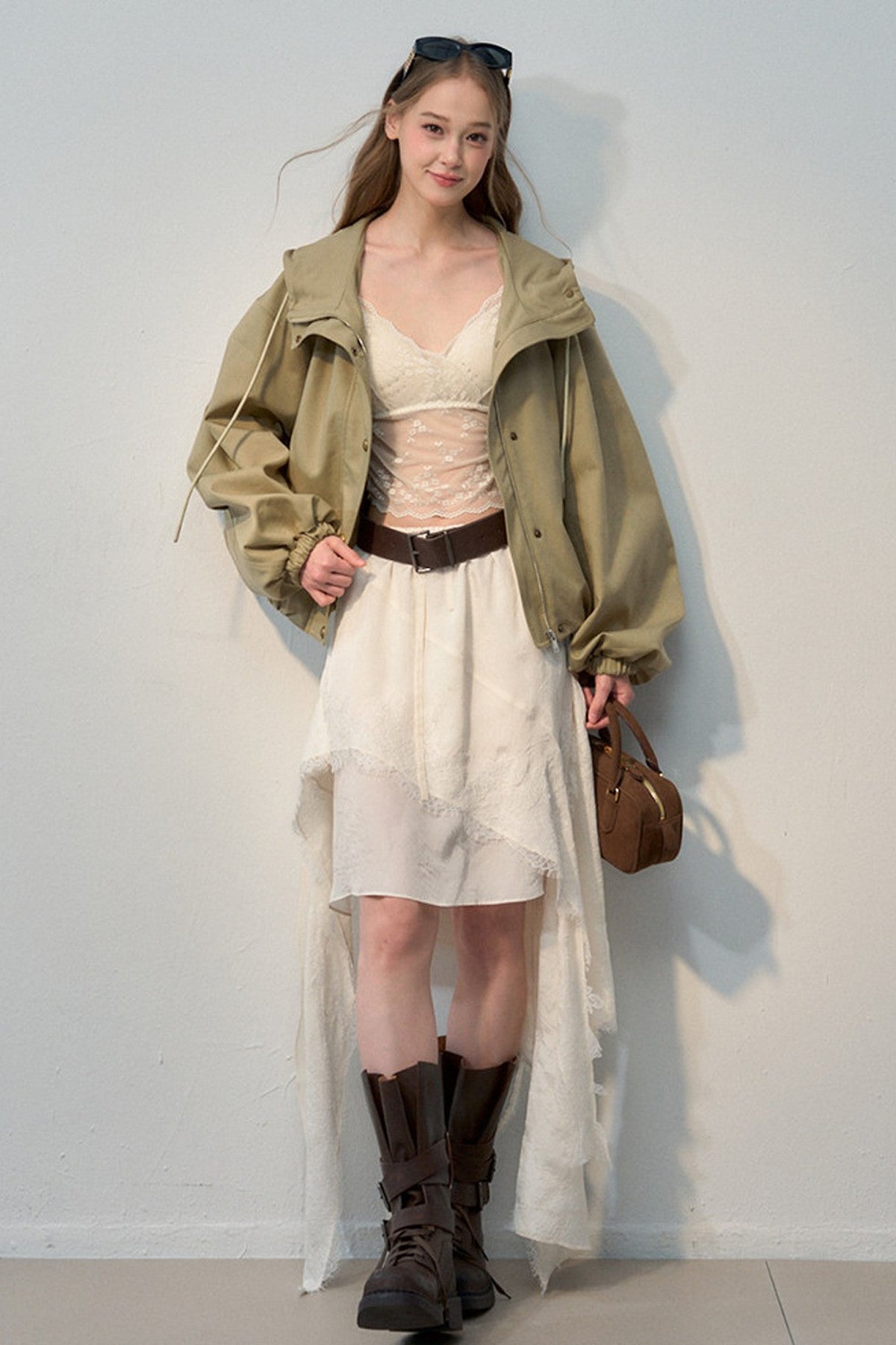 Loose Hooded Short Jacket
