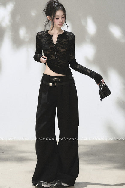 Loose Wide-Leg Trousers