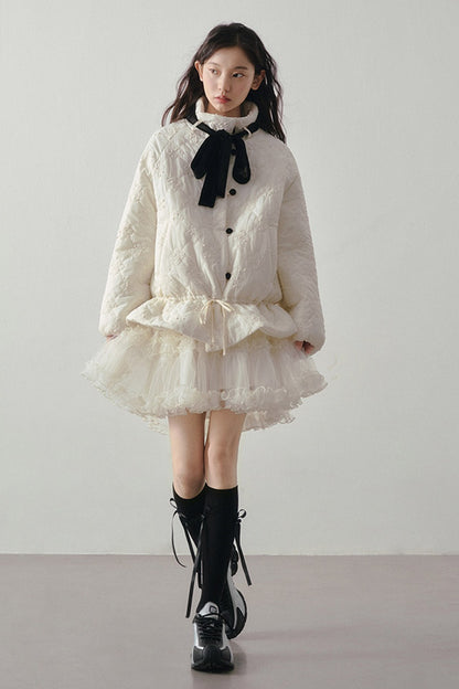 Multi-Layered Tulle Ruffle Skirt