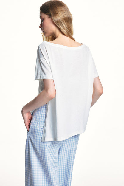 Lyocell Cut-Out Blouse