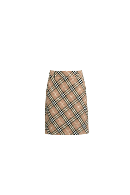 College Style Retro Plaid Skirt