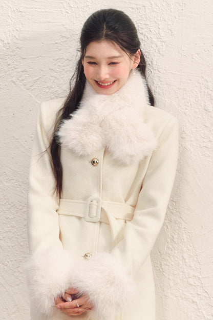 Wool Waist-Cinching Coat