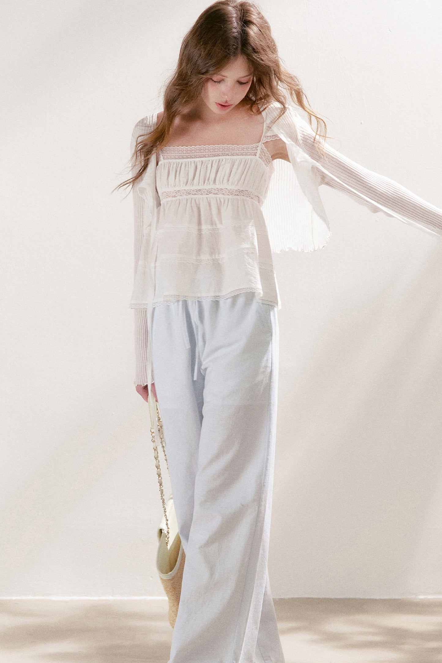 Smooth Acetate Lace Blouse