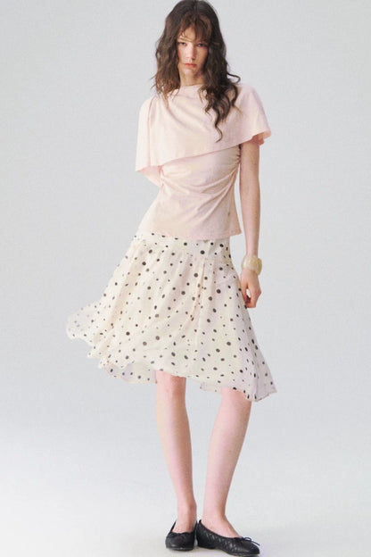 Tencel Polka Dot Skirt