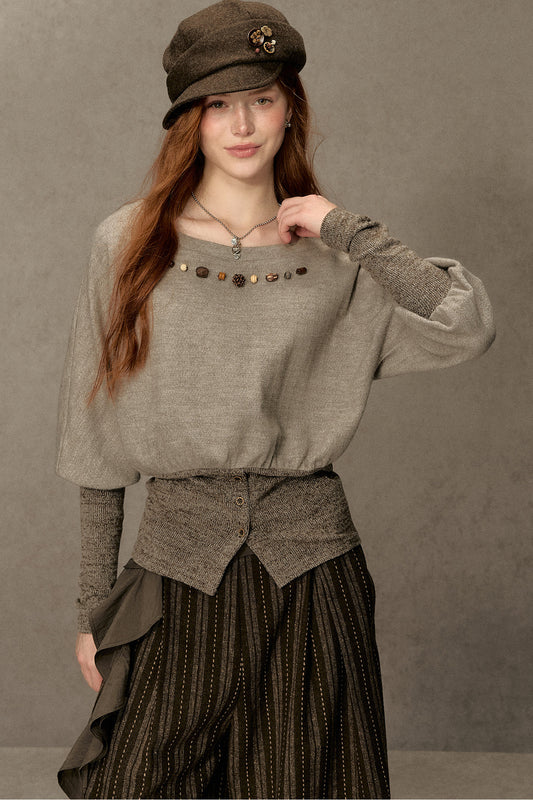 Hazelnut Lantern Pullover Sweatshirt