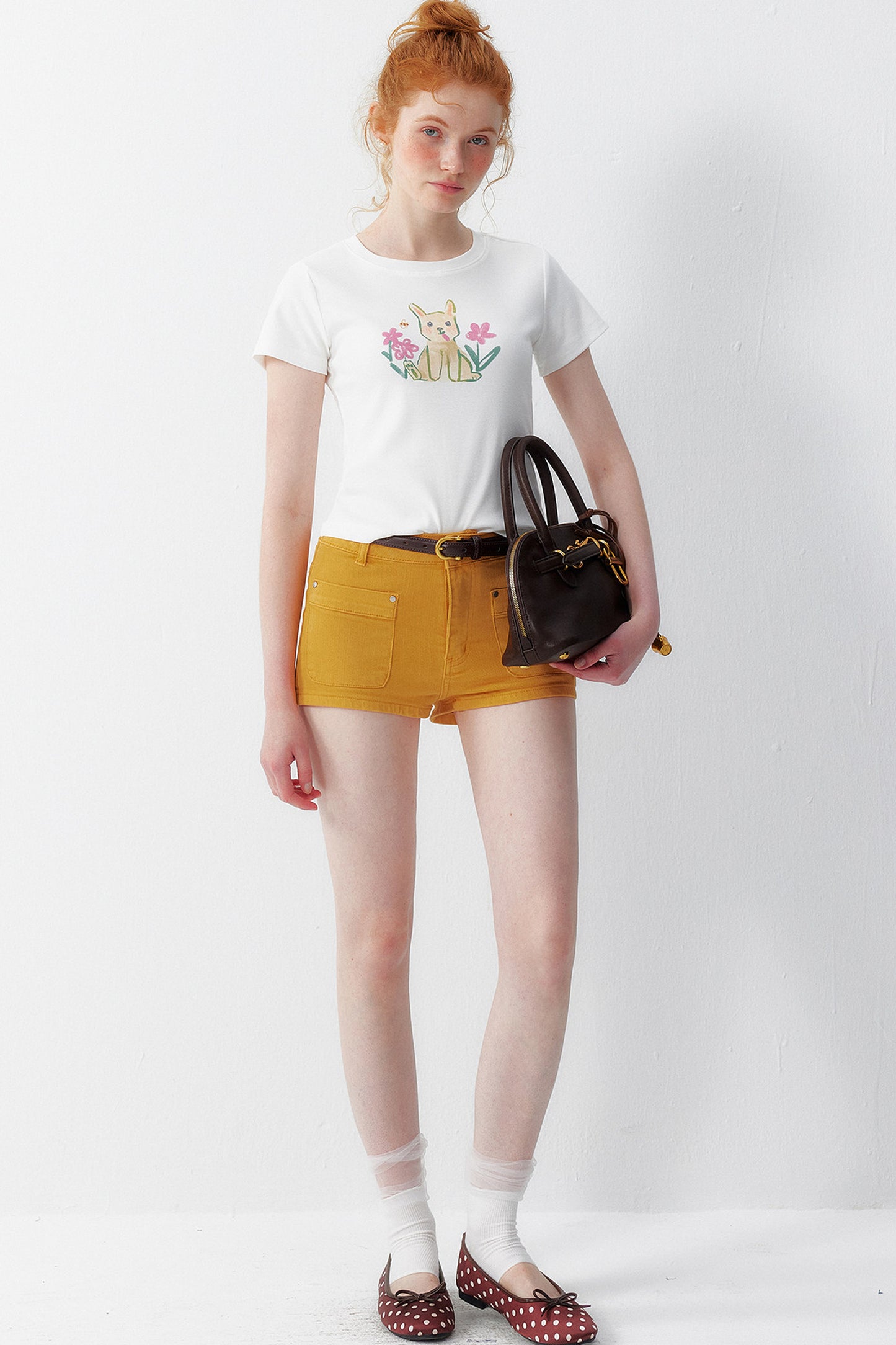 White Bunny Cotton Blouse
