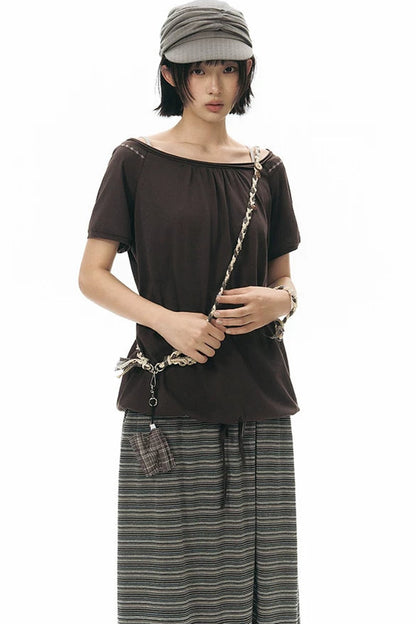 Hand-Woven Plaid Button Phone Chain