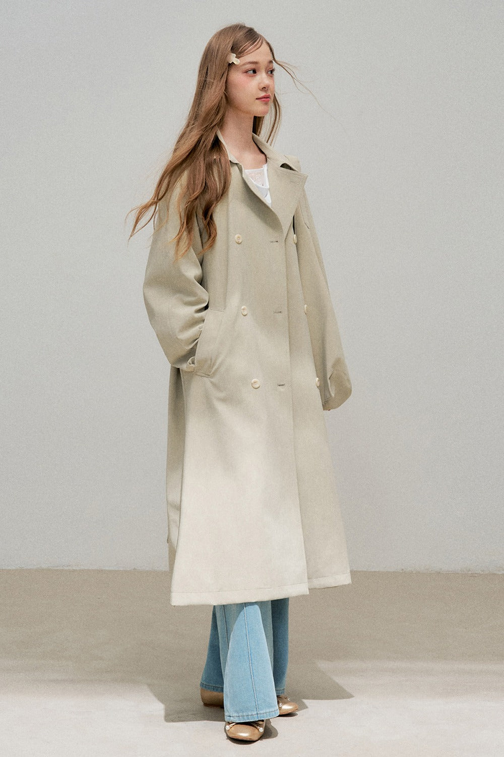 Warm Gray Classic Silhouette Jacket