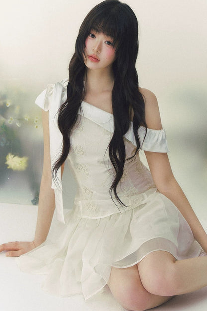 Satin Embroidery Princess Dress
