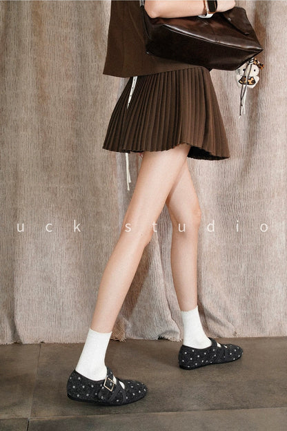 Round Toe Polka Dot Mary Jane Shoes