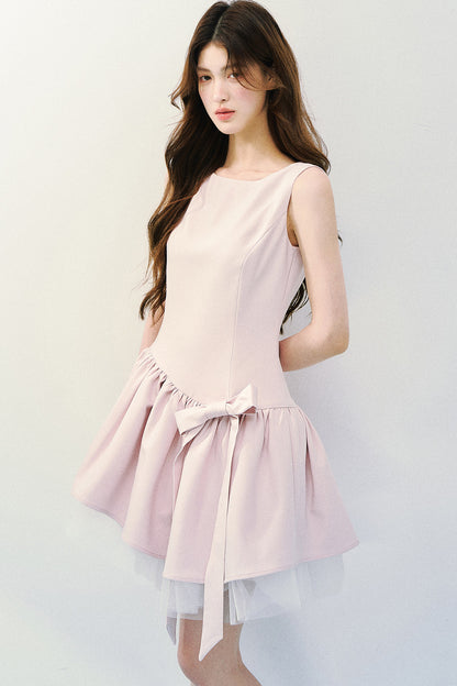 Abito da balletto rosa e grigio