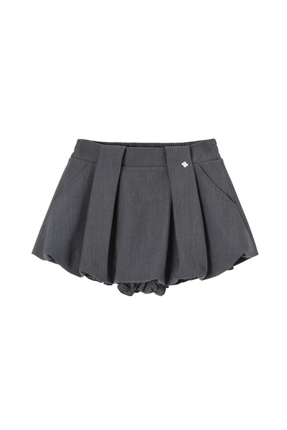 Pleated Flower Bud Skirt